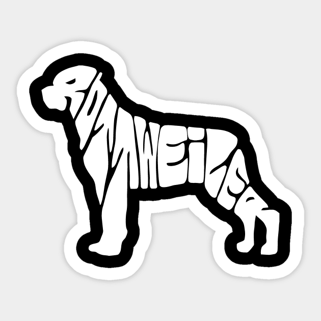 Rottweiler Sticker by Mounika